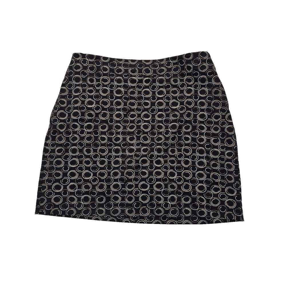 EP Pro Tour Tech Womens Golf Skirt Skort Mini Geometric Pattern Black Size 14